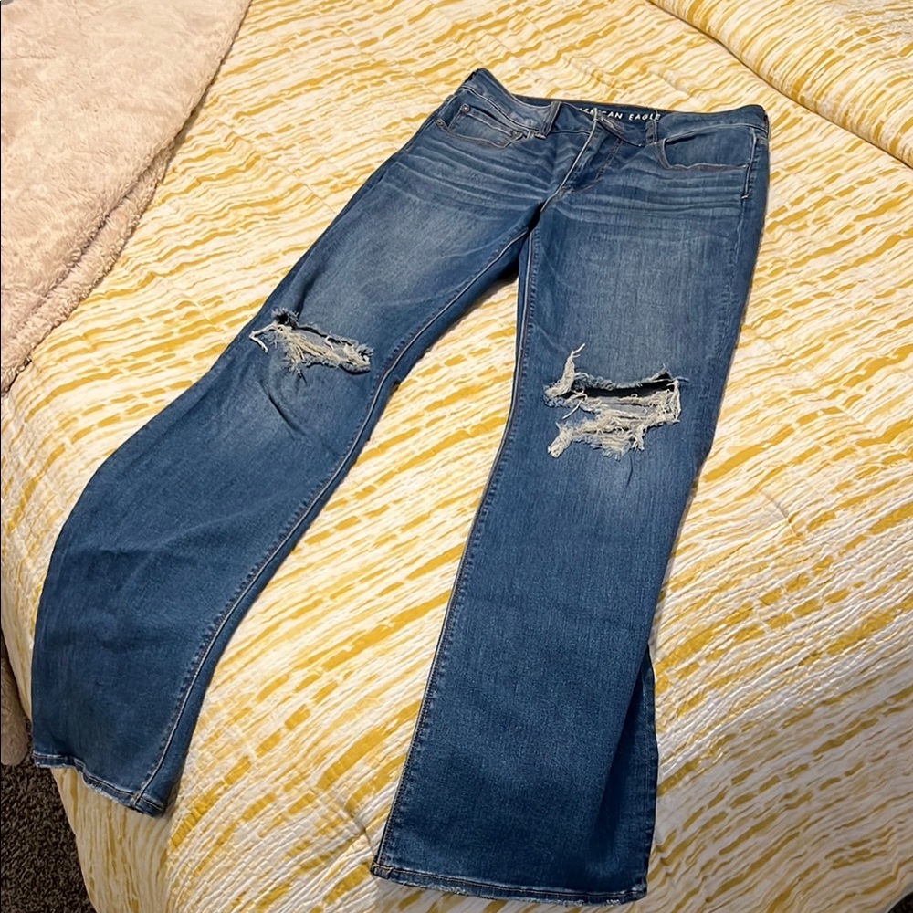 Blue Flare Jeans